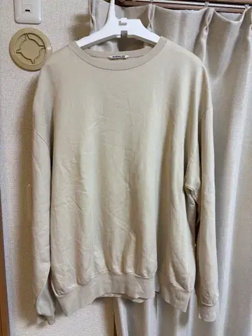 AURALEE ELASTIC HIGH GAUGE SWEAT P/O