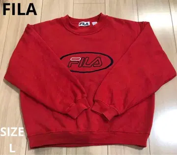 [ FILA ] 레드 트레이닝복 속기모 L