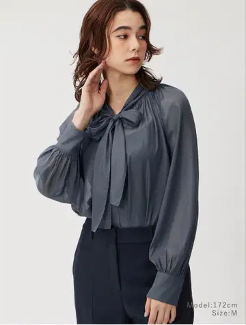 [ 최종 가격 ] 11/9까지 시어 보타이 블라우스 PLST