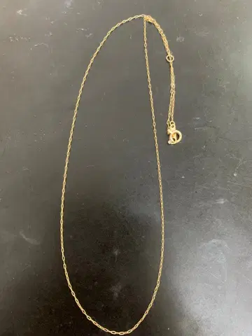 K10 골드 심플 체인 목걸이 40cm