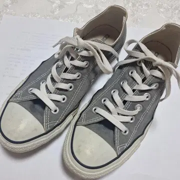 Converse 그레이 로우컷 스니커즈 26cm
