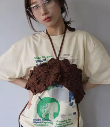 산세르프 니트 뷔스티에