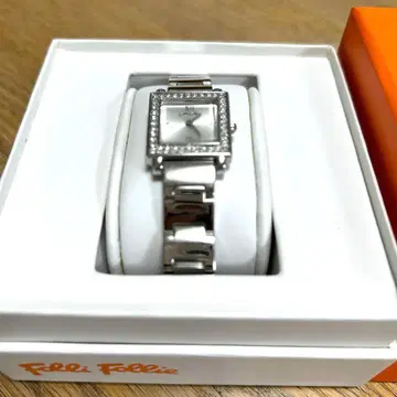 폴리폴리 손목시계 실버 화이트 여성용