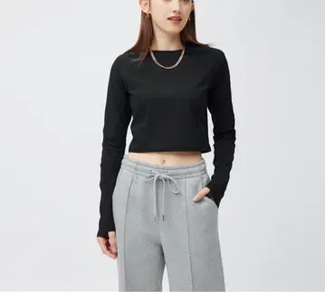 GU 헤비 웨이트 맨투맨 풀온 팬츠 유니클로 H&M