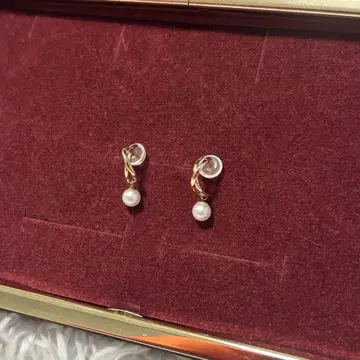 ete k10 후프 드롭 귀걸이 펄