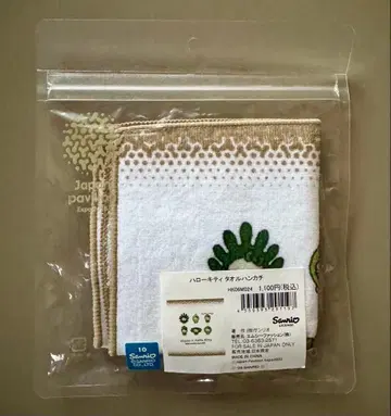 오사카 간사이 박람회 일본관 해조 키티 타월 손수건 산리오 헬로키티