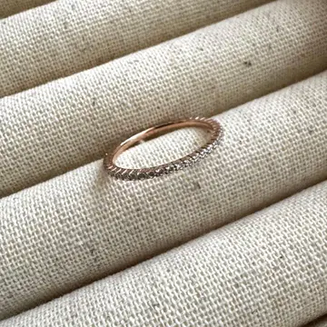 BLOOM 로즈 골드 풀 이터니티 반지