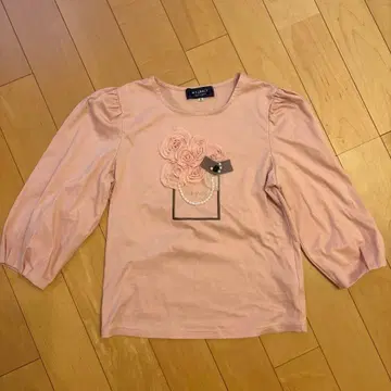 M's Gracy 핑크 꽃 자수 상의 38