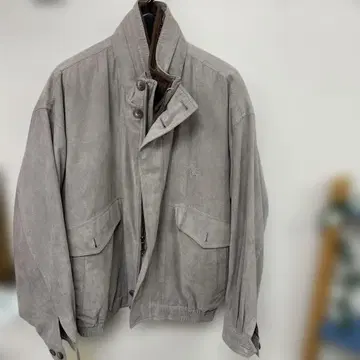 WVP 스웨이드 점퍼 그레이