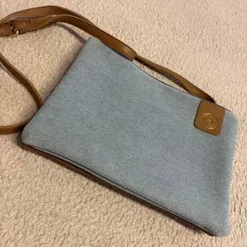 그레이 데님 숄더백