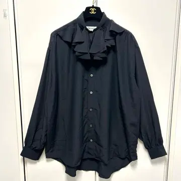 MEN'S TENORAS 멘티노라스 프릴 드레스 셔츠 긴팔 블랙 F