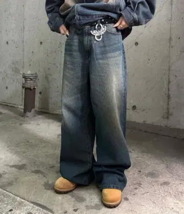 [ 내일 발송 ] sedacle 세다클 빈티지 컬러 오버다이 데님