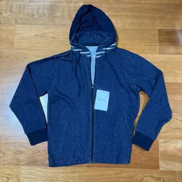 미사용 새상품 남성용 비기 네이비 후드 부착 후드티