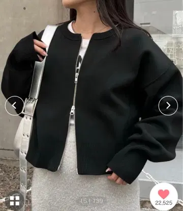 CIAOPANIC TYPY 스폰디쉬 2wayZIP 가디건 블랙