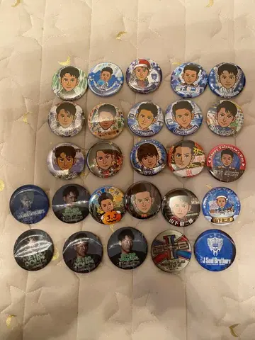 삼대째 JSB 야마시타 켄지로 캔뱃지 세트 26개