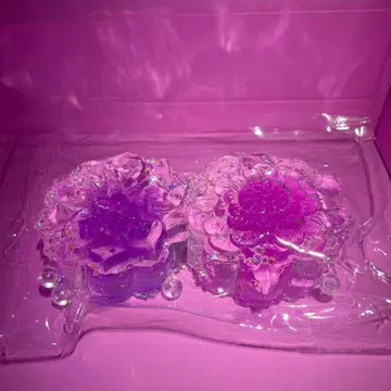 월병 보라색 핑크 반짝반짝 하자 있음