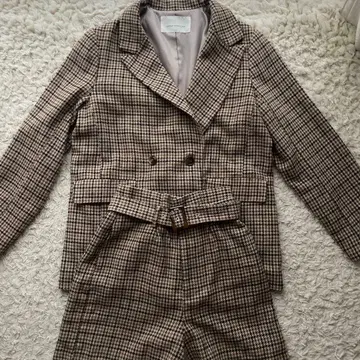 나이스 클랍 하운드 투스 패턴 자켓 셋업