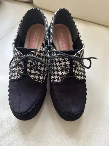 LIZLISA 부티 (하운드투스 체크 패턴) LL