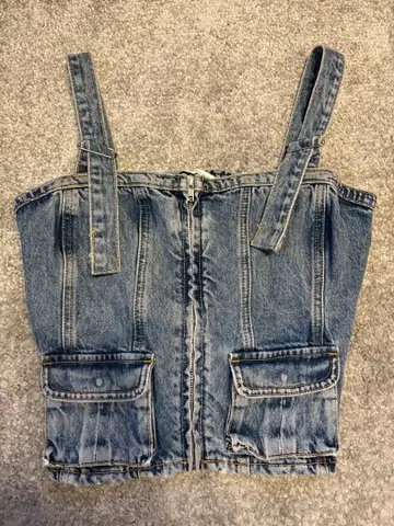 ZARA 데님 뷔스티에