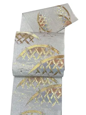 A42 새상품급 일품 후쿠로 오비 고급 상질 츠즈레 오비 순수 실크