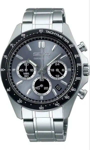 SEIKO 크로노그래프 손목시계 그레이
