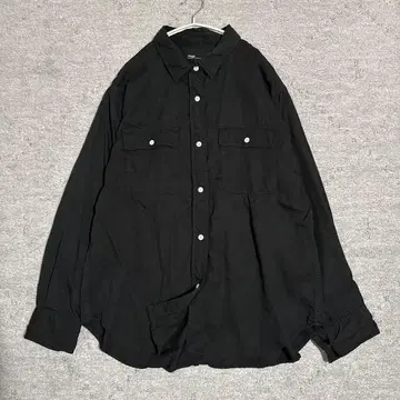 [ Plage ] glossy wash 셔츠 블랙