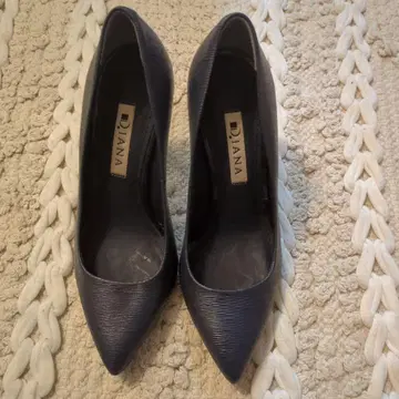 DIANA 다크 블루 스틸레토 하이힐