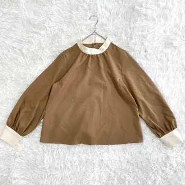 올 오브 미 올 오브 미 블라우스 하이넥 개더 일본제