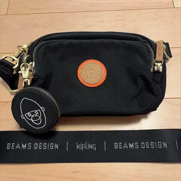 Kipling BEAMS DESIGN 숄더백 블랙