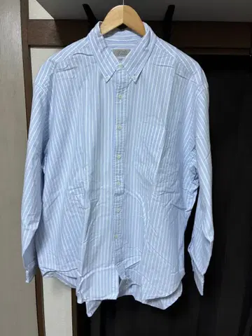 세단 올 파파스 스트라이프 긴팔 셔츠 XL 옥스퍼드