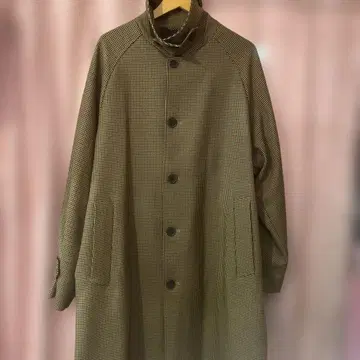GU 발마칸 코트 체크 SW L 사이즈