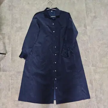 네이비 긴팔 셔츠 원피스 XS~S 코듀로이
