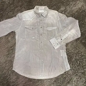 AVIREX 그레이 긴팔 셔츠 XXL