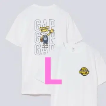 새상품 우쓰노미야 렉스 x GAP 콜라보 T셔츠 L