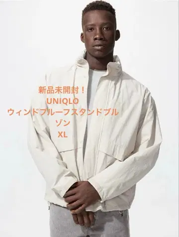 미개봉 새상품! 윈드 블루 후드 스탠드 블루종 XL UNIQLO
