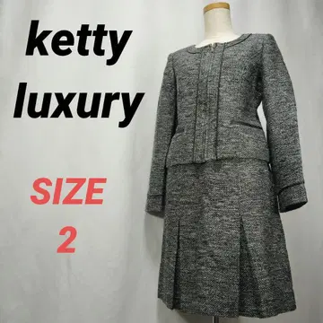 Ketty luxury 트위드 노카라 세레모니 셋업 수트