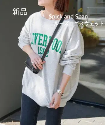 [ Spick & Span ] 루즈 로고 맨투맨 그레이 B 미개봉 새상품