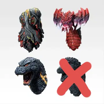 제일복권 고질라 -난폭한 괴물- E상 헤드 마그넷 3종