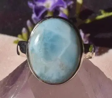 11호 라리마 오벌 카보숑 실버 반지 324