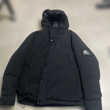 CAMP7 블랙 다운 자켓 L 사이즈