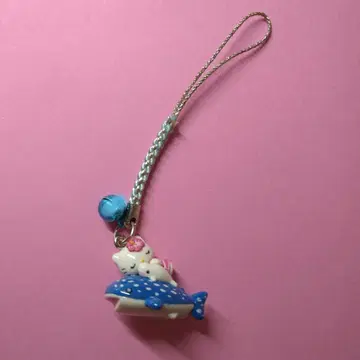 레어 2012년 요코하마 핫케이지마 헬로키티 진베이 상어 스트랩 족쇄