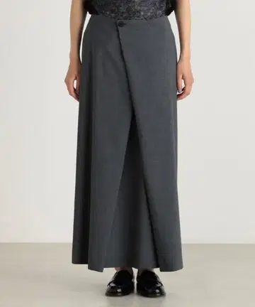 edition 에디션 울 트로피컬 랩 스커트 36