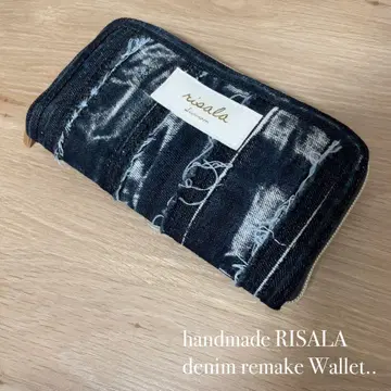 데님 리메이크 지갑 장지갑