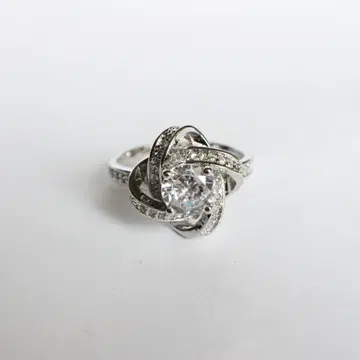 모이사나이트 오픈 실버 925 메비우스 주얼리 반지