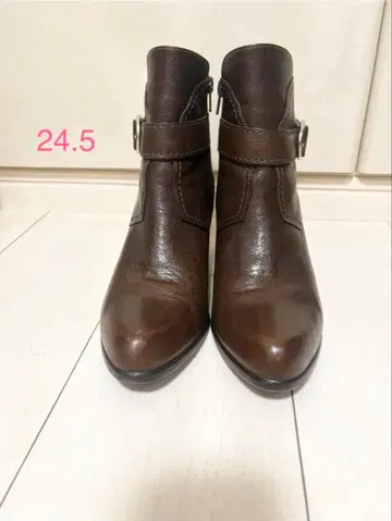 브라운 부츠 24.5cm 지퍼 포함