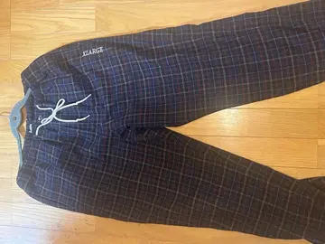 XLARGE 체크 무늬 이지 팬츠 L