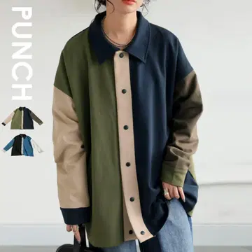 안티카 배색 절개 자켓