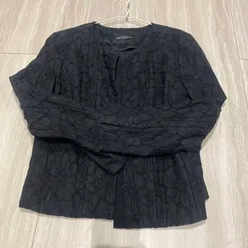 그린 레이블 릴랙싱 노카라 자켓 40 블랙