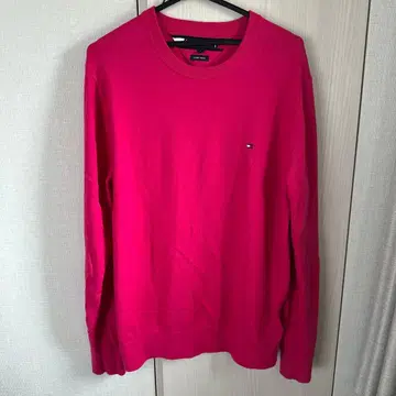 핑크 크루넥 니트 스웨터