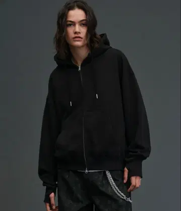 soerte 헤비 웨이트 더블 지퍼 후디